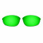 HKUCO Red+Blue+Black+Emerald Green Polarized Replacement Lenses for Oakley Half Jacket Sunglasses